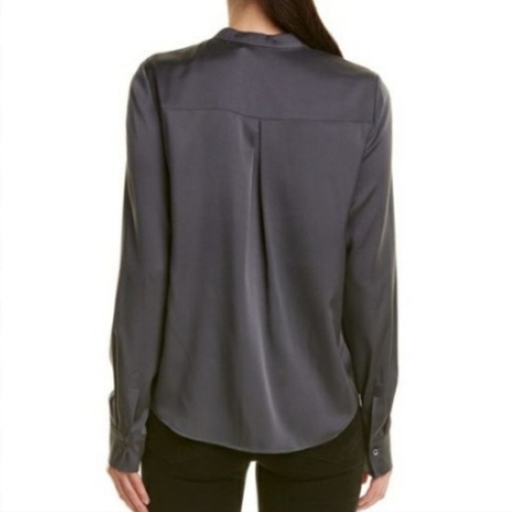 Vince NWT Long sleeve Button Front Silk blouse. - Picture 2 of 14
